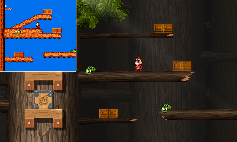 Chip 'n Dale Rescue Rangers: Remake - геймплей игры Dendy\NES